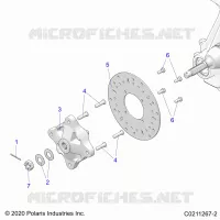 FRONT SUSPENSION HUB AND BRAKE DISC