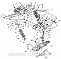 FRONT SUSPENSION AND SKI CLASSIC TOURING 0963365 AND EUROPEAN CLASSIC TOURI (4933623362B002)