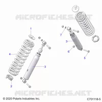 SUSPENSION, FRONT SHOCK MOUNTING
