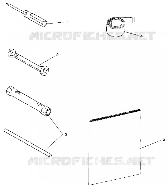 TOOL KIT LITE TOURING 0983133 AND EUROPEAN LITE TOURNG E983133 (4941934193A014)