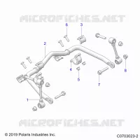 SUSPENSION, FRONT STABILISATORSTANGE