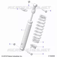 SUSPENSION, FRONT SHOCK