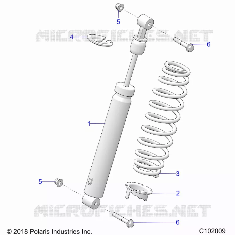 SUSPENSION, FRONT SHOCK