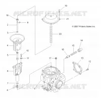 MOTOR, VERGASER UPPER