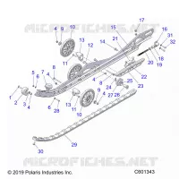SUSPENSION, RAIL, LH/RH