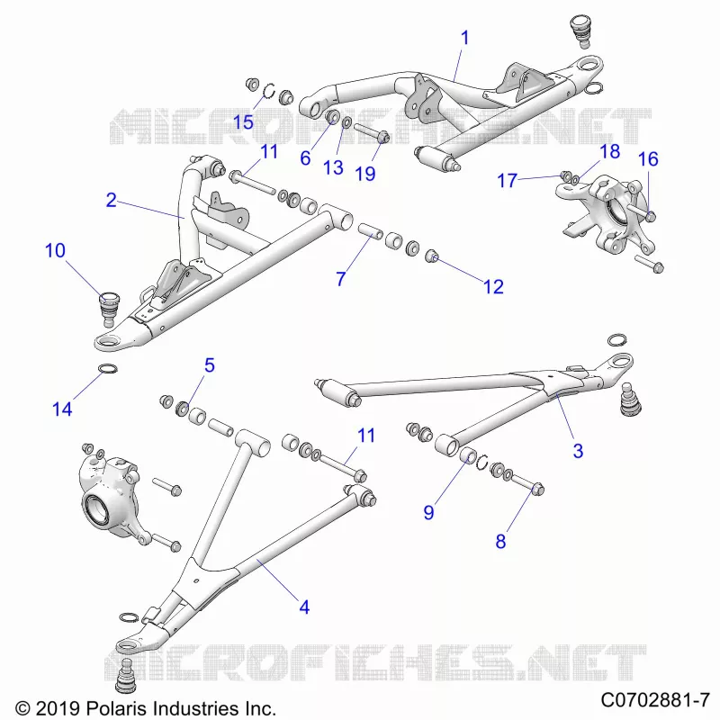 FRONT SUSPENSION CONTROL ARMS