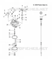 MOTOR, VERGASER AND CHOKE CABLE