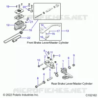 BRAKES, BRAKE LEVERS AND MASTER CYLINDERS