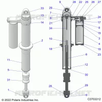 HINTERRADAUFHÃ„NGUNG SHOCK INTERNALS