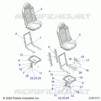SITZ ASM. AND SLIDER