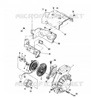 Gebläsegehäuse/RÜCKZUG ANLASSER Indy Lite (4921332133030A)