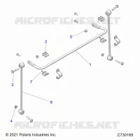 SUSPENSION, FRONT STABILISATORSTANGE