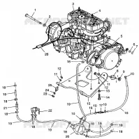 MOTORAUFHÄNGUNG 700 RMK 0970966, 700 SKS 0970566  and EUROPEAN 700 SKS E970 (4938573857C003)