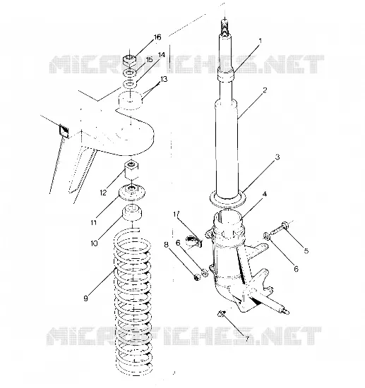 FRONT STRUT ASSEMBLY (4915951595010A)