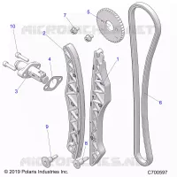 CAM CHAIN AND TENSIONER