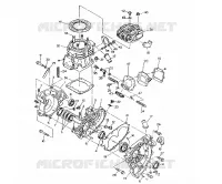 CRANKCASE AND ZYLINDER 350 4X4 / W928139 (4922832283037A)