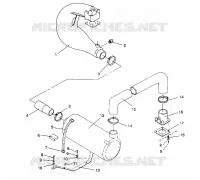 ABGASSYSTEM SL 750 B944070 (4927012701015A)