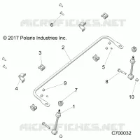 SUSPENSION, FRONT STABILISATORSTANGE