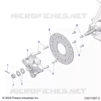 FRONT SUSPENSION HUB AND BRAKE DISC