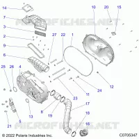 ANTRIEB, CLUTCH COVER AND DUCTING