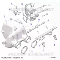 ENGINE, LUFTEINLASS MANIFOLD
