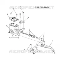 VORDERBREMSE BREMSE LEVER AND MASTER CYLINDER