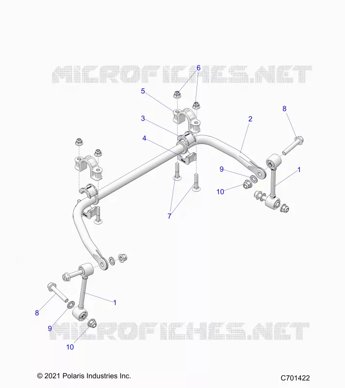 SUSPENSION, REAR STABILISATORSTANGE