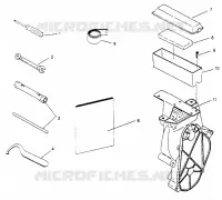 TOOL KIT  TRAIL 0952761, TRAIL DELUXE 0952262,   AND EUROPEAN TRAIL DELUXE (4928862886B014)
