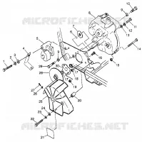 GETRIEBEGEHÄUSE   BREMSE MOUNTING Sport 400L W97BA38C and Trail Blazer W97BA25C (4940124012C001)