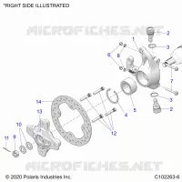 FRONT SUSPENSION HUB, KNUCKLE AND BRAKE DISC