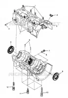 CRANKCASE 500 0972764,  EUROPEAN 500 E972764,  500 SKS 0972564, EUROPEAN 50 (4938393839C014)