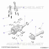 ENGINE, KURBELWELLE AND BEARINGS