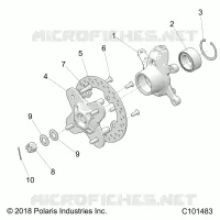 FRONT SUSPENSION HUB AND STEERING KNUCKLE
