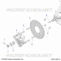 FRONT SUSPENSION HUB AND BRAKE DISC