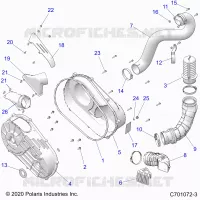 ANTRIEB, CLUTCH COVER AND DUCTING