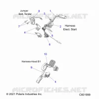 ELEKTRIC, WIRE HARNESS, HOOD, ELEC. START