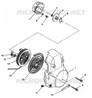 RÜCKZUG ANLASSER ASSEMBLY CLASSIC E942865 and  CLASSIC TOURING E942875 (49274027400049)