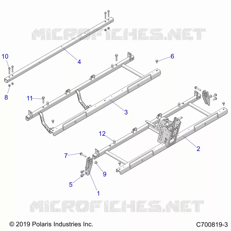 CHASSIS, SITZ SUPPORTS