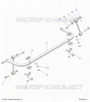 SUSPENSION, STABILISATORSTANGE, REAR
