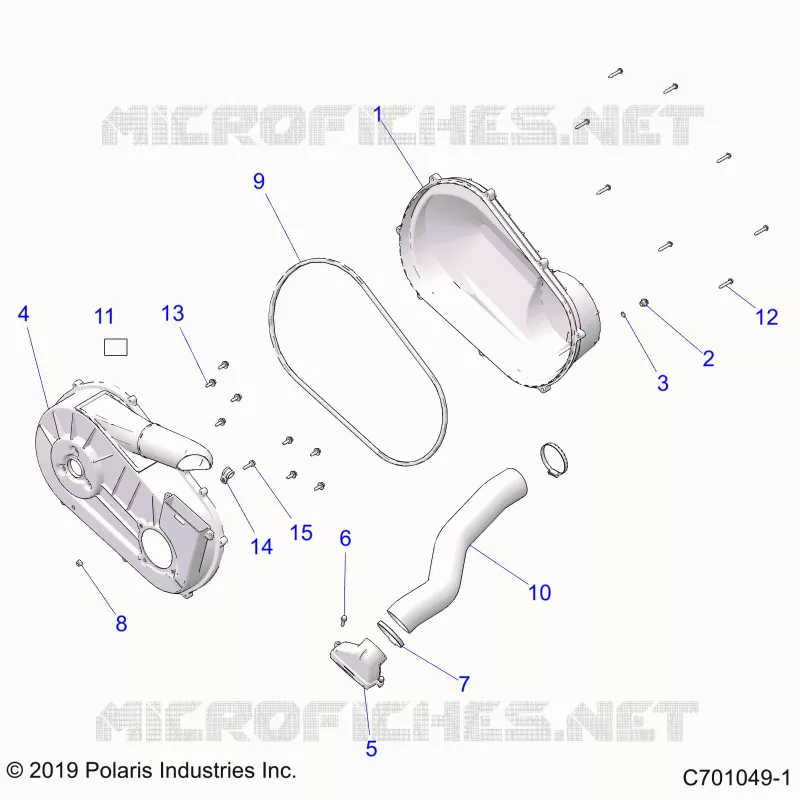 ANTRIEB, CLUTCH COVER AND DUCTING