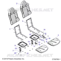 SITZ ASM. AND SLIDER