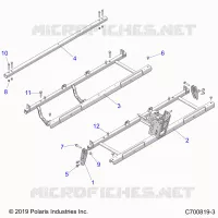 CHASSIS, SITZ SUPPORTS- G21GMH99AL/BL (C700819-3)