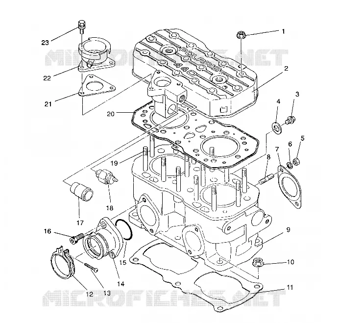 ZYLINDER 440 XCR / 0931760 (4923022302030A)