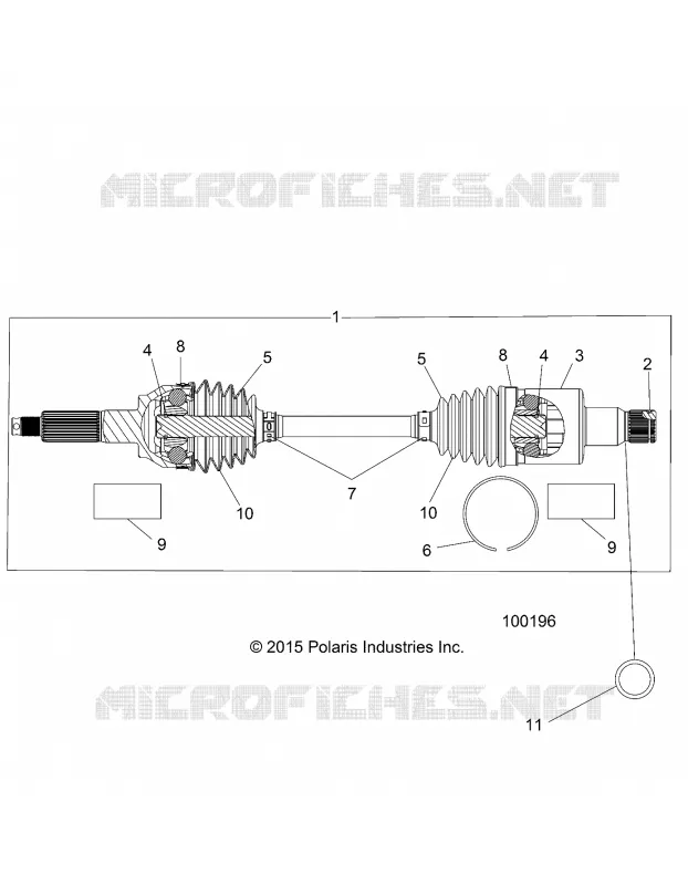 ANTRIEB, REAR HALF SHAFT (TO 4/25/16)