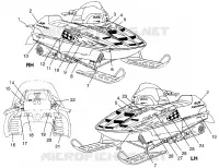 DECALS 700 XCR 0985678(A) AND EUROPEAN 700 XCR E985678 (4943114311A012)