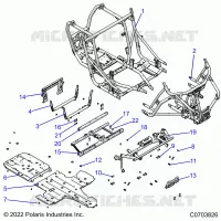 CHASSIS, MAIN FRAME AND SKID PLATES