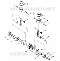KOLBEN   KURBELWELLE LITE 0963433, EURO LITE E963433 AND LITE DELUXE 09634 (4931663166C006)
