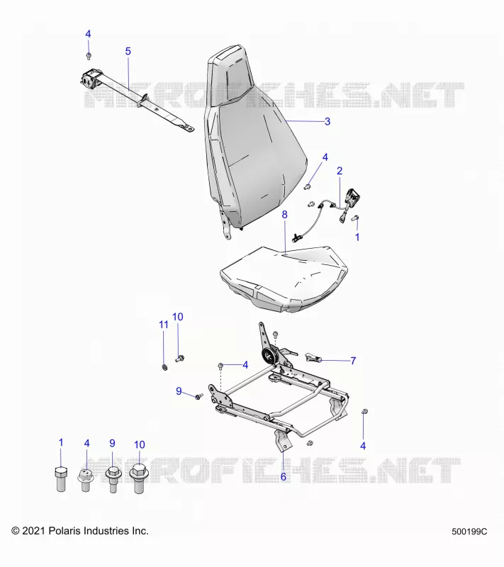 SITZ (DRIVER) AND SEAT BELT MOUNTING