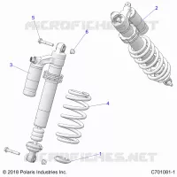 SUSPENSION, REAR SHOCK MOUNTING