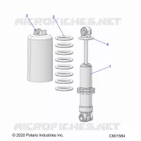 SUSPENSION, FRONT SHOCK TRACK
